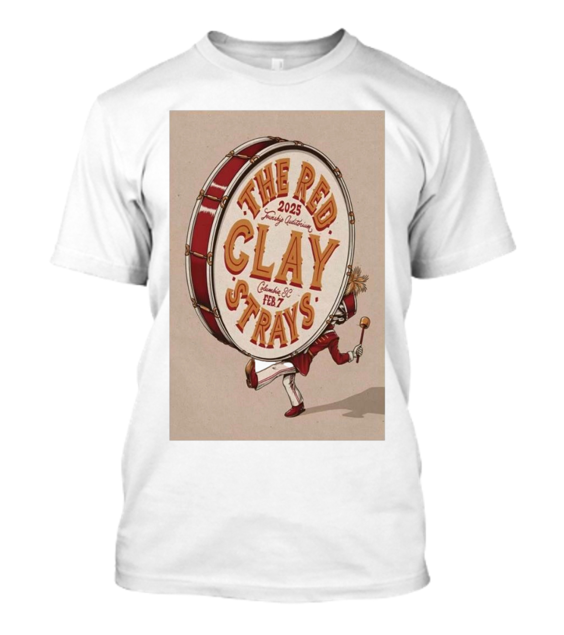 The Red Clay Strays 2025 Township Auditorium Columbia SC Feb 7 T-Shirt