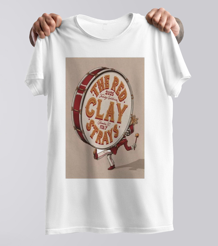 The Red Clay Strays 2025 Township Auditorium Columbia SC Feb 7 T-Shirt