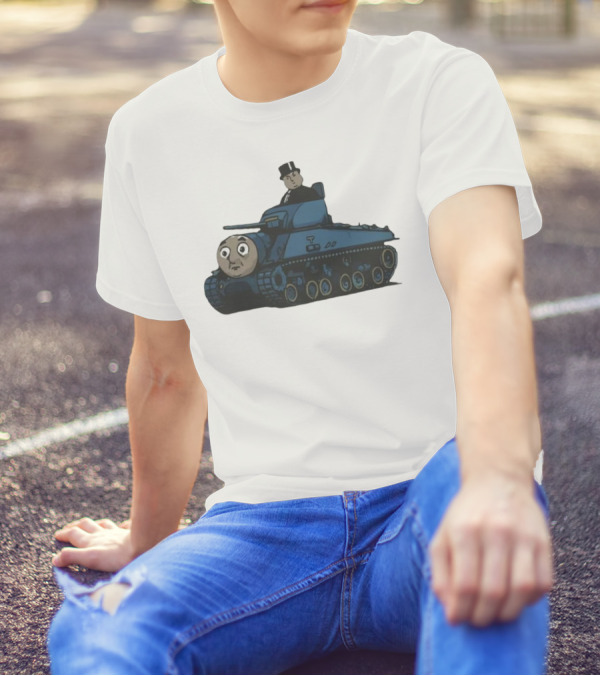 Thomas The Tank Engine And Sir Topham Hatt Tank Fusion Funny T-Shirt