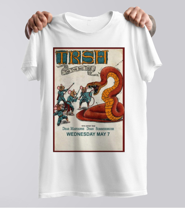 TRSH The Type Shit Tour May 7 With Dear Maryanne Doan Summerbruise T-Shirt