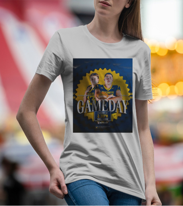 Reese's Senior Bowl Gameday Austin Brinkman Wyatt Milum February 1st 2:30PM Mobile Alabama West Virginia Mountaineers Football T-Shirt