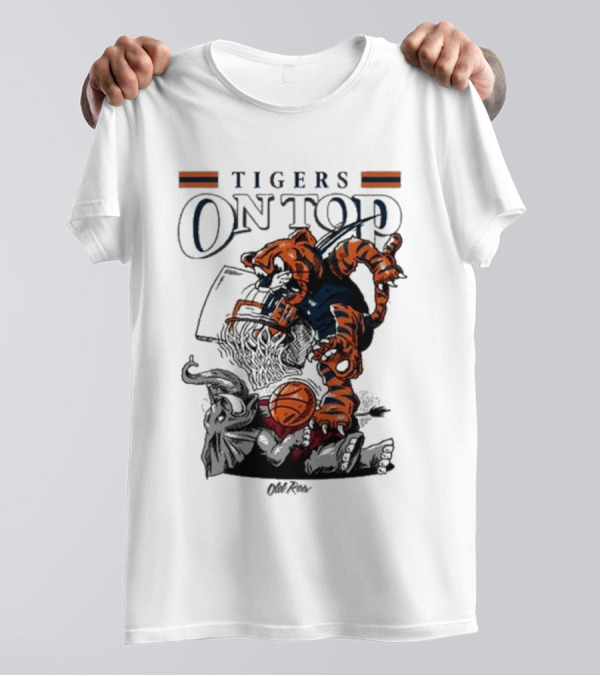 Tigers On Top Auburn Tigers Vs Alabama Crimson Tide Basketball 2025 T-Shirt