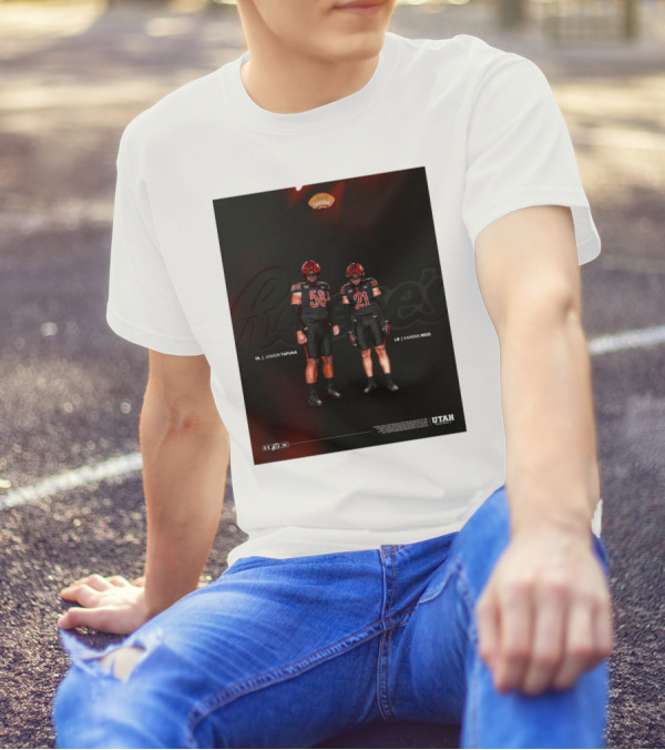 Reese's Senior Bowl Junior Tafuna Karene Reid Utah 2025 Utes Football T-Shirt