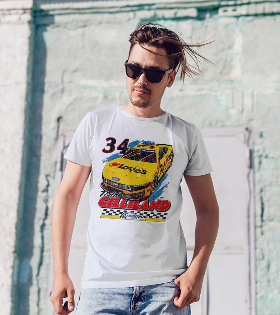Todd Gilliland 34 Love's Front Row Motorsports Car T-Shirt