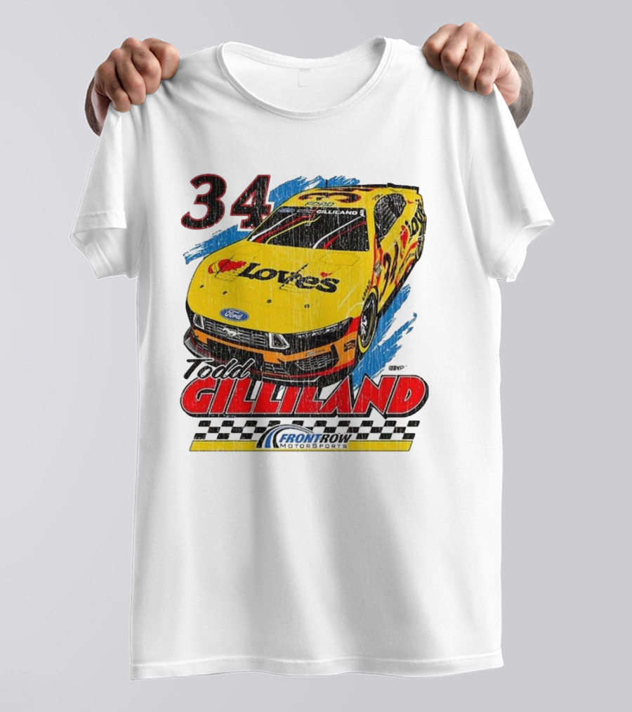 Todd Gilliland 34 Love's Front Row Motorsports Car T-Shirt