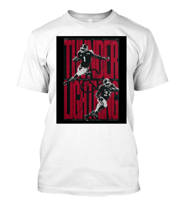 The Story Of Thunder And Lightning Georgia Bulldogs Greatest RB Duos In College Football History T-Shirt