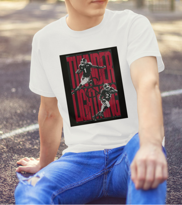The Story Of Thunder And Lightning Georgia Bulldogs Greatest RB Duos In College Football History T-Shirt