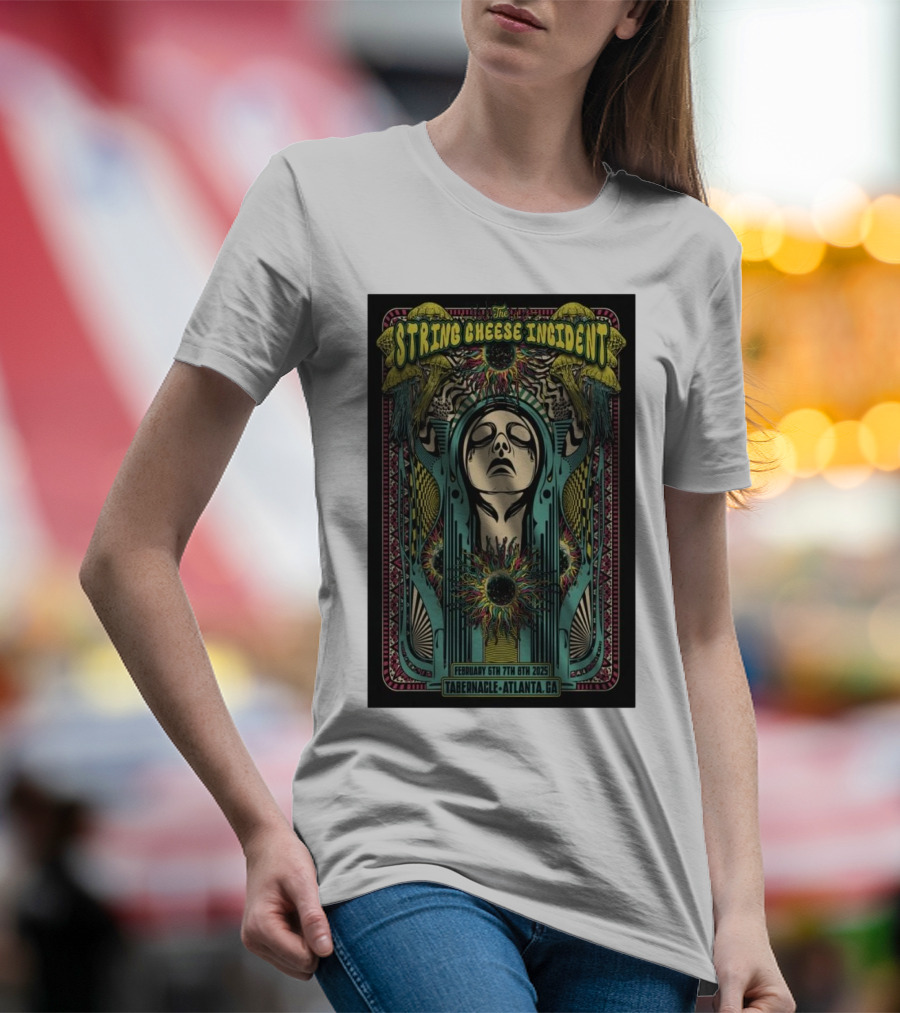 String Cheese Incident February 6-8 2025 Tabernacle Atlanta GA Psychedelic Design T-Shirt