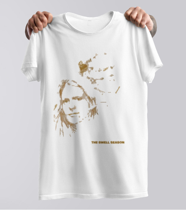 The Swell Season Natural Outline Face Design T-Shirt