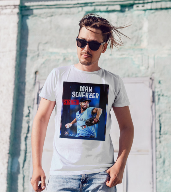 Max Scherzer Toronto Blue Jays Signed 2025 MLB Contract T-Shirt