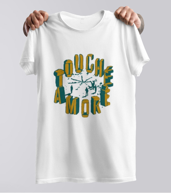 Touche Amore Circular Henge Letters With People And Structure T-Shirt