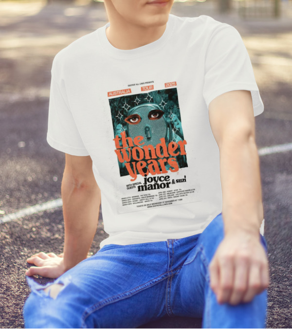 Destroy All Lines Presents The Wonder Years Tour Australia 2025 With Joyce Manor And Suzi T-Shirt