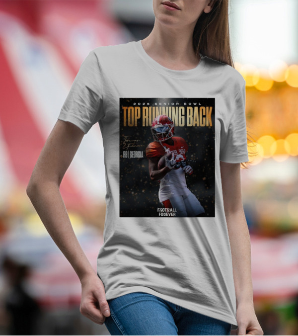 2025 Senior Bowl Top Running Back Trevor Etienne RB Georgia Football Forever Signature T-Shirt
