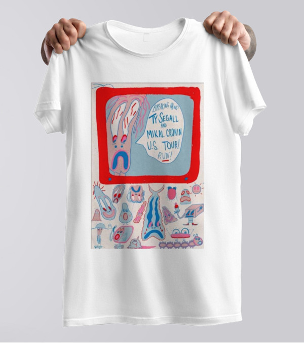 Breaking News Ty Segall And Mikal Cronin US Tour Run T-Shirt