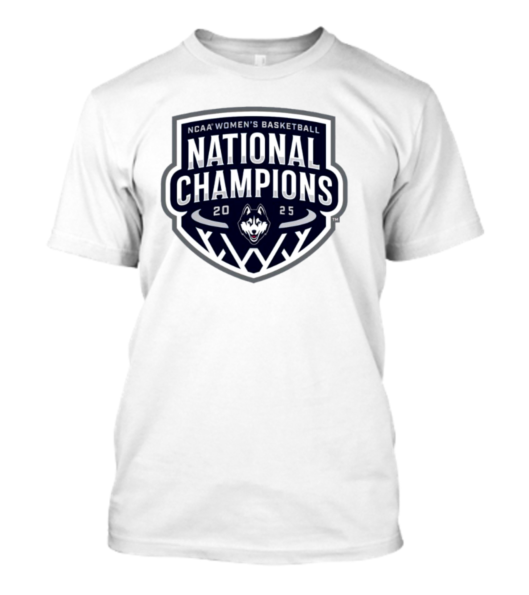 UConn Huskies 2025 NCAA DI Women's Basketball National Champions T-Shirt