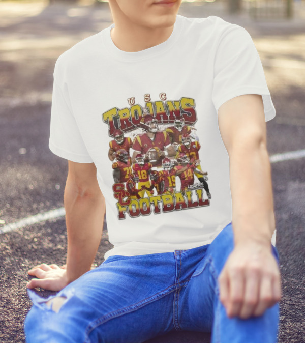 USC Trojans Football Legends Heavy Weight Players Collection T-Shirt