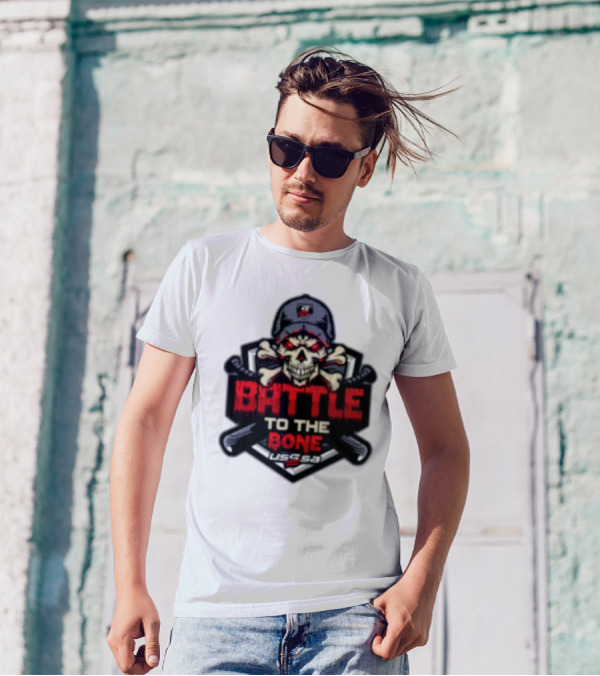 Battle To The Bone USSSA Skull And Crossbones March 21-23 2025 T-Shirt