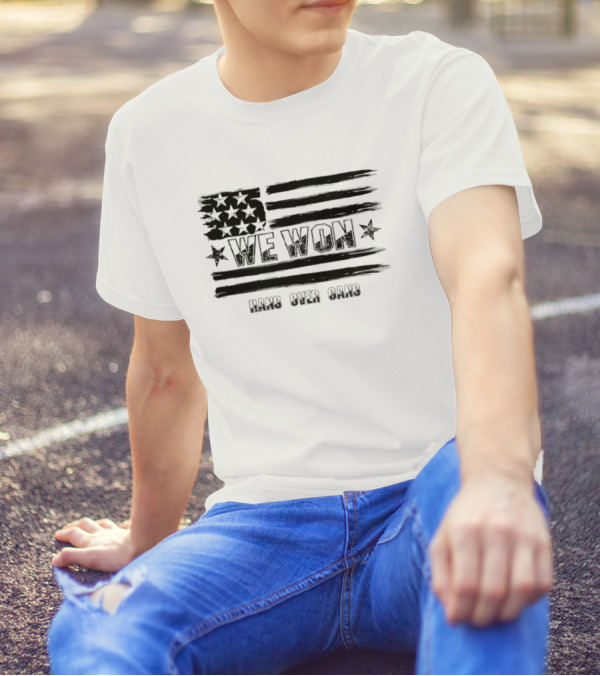 We Won Hang Over Gang Tattooed Skeleton Mic Icon Celebration T-Shirt