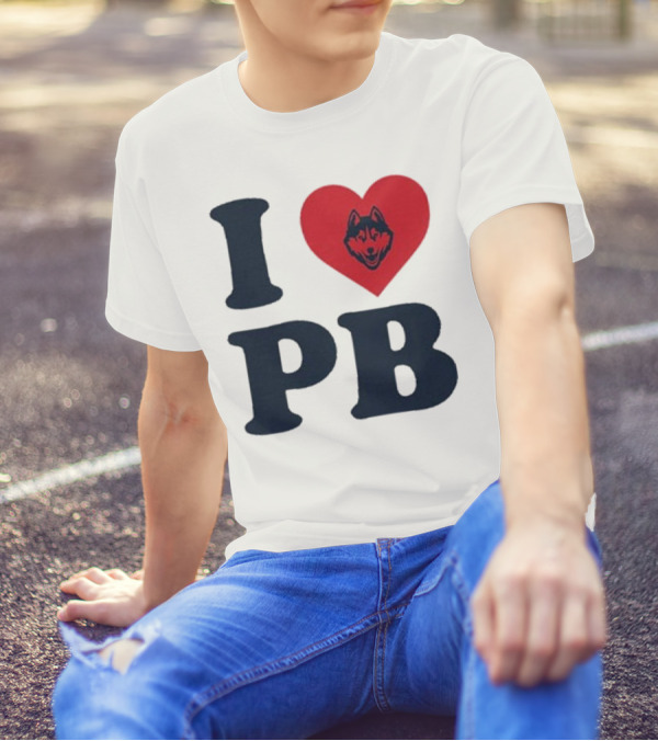 UConn I Heart Huskies Paige Bueckers PB T-Shirt