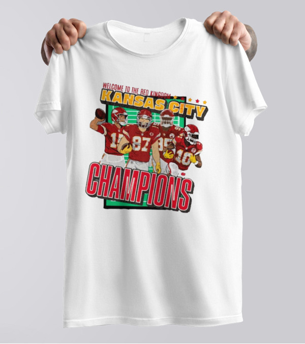 Welcome To The Red Kingdom Kansas City Champions Vintage Players T-Shirt