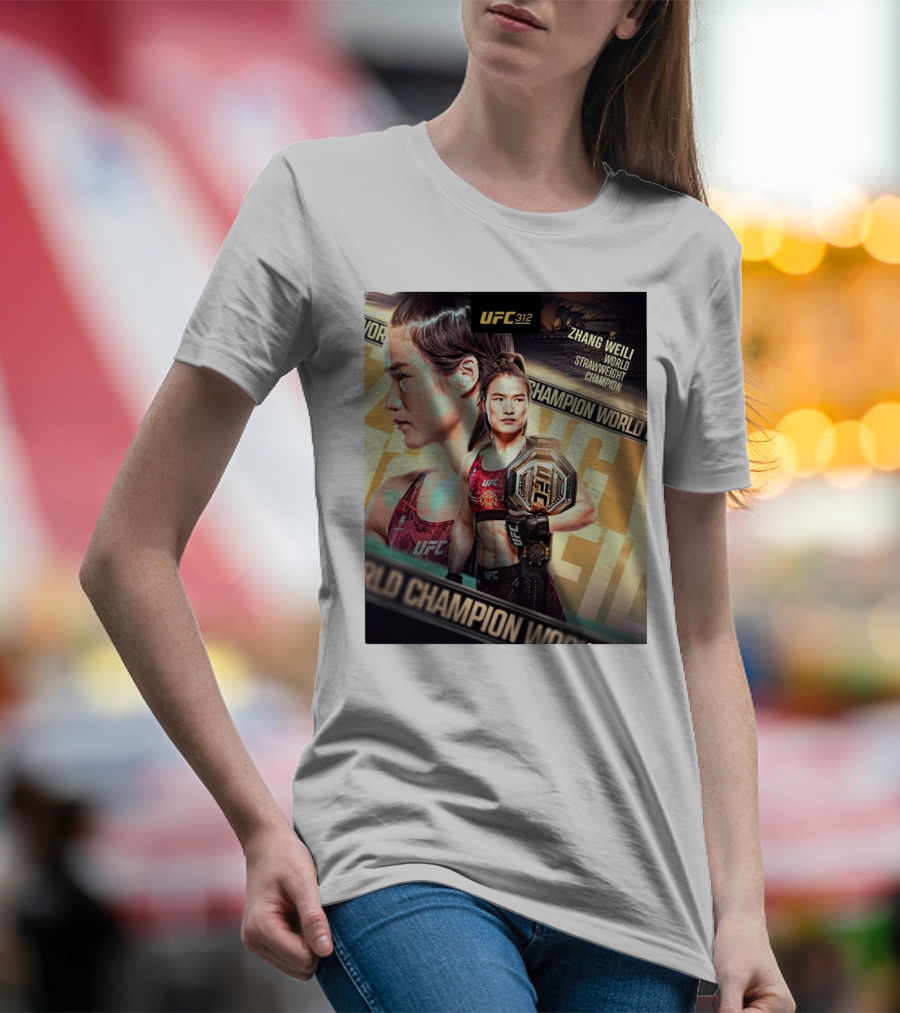 UFC 312 Zhang Weili World Strawweight Champion T-Shirt