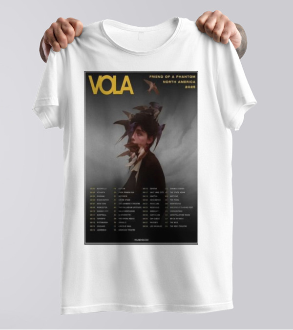 Vola Friend Of A Phantom North America Tour 2025 Dates And Locations T-Shirt