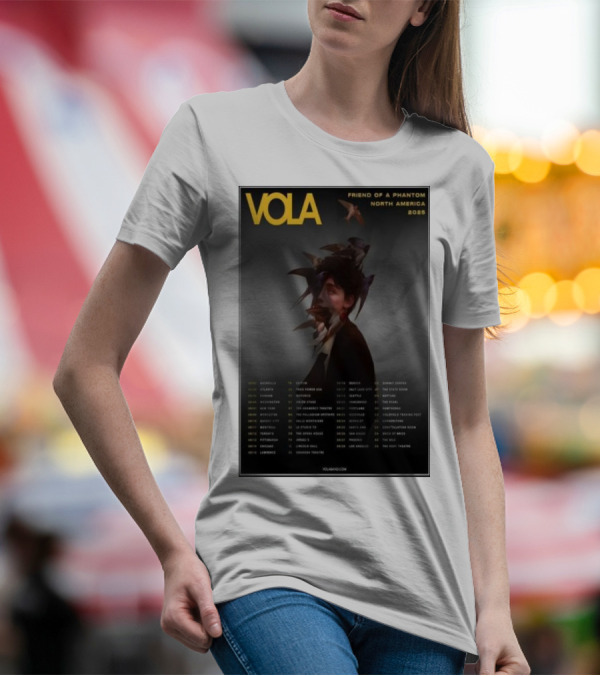 Vola Friend Of A Phantom North America Tour 2025 Dates And Locations T-Shirt