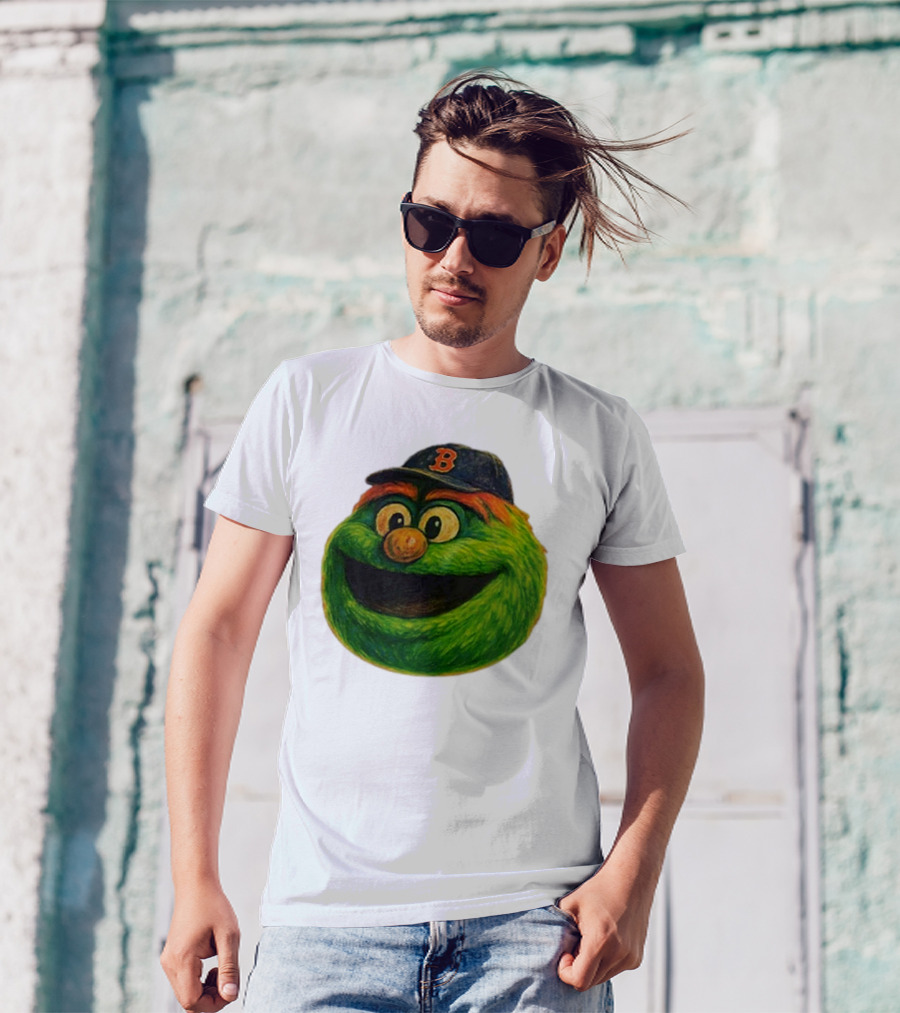 Wally The Green Monster Boston Red Sox Iconic Logo T-Shirt