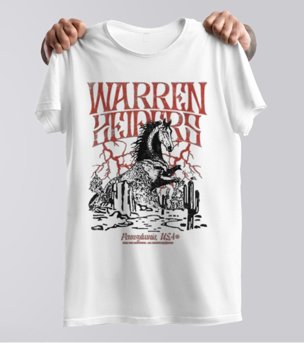 Warren Zeiders Lightning Cowboy Pennsylvania USA T-Shirt