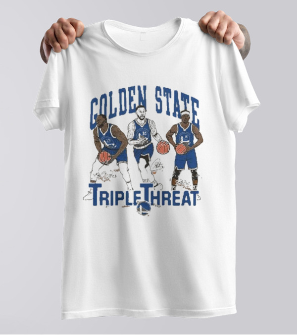 Golden State Triple Threat Green Curry Butler III T-Shirt