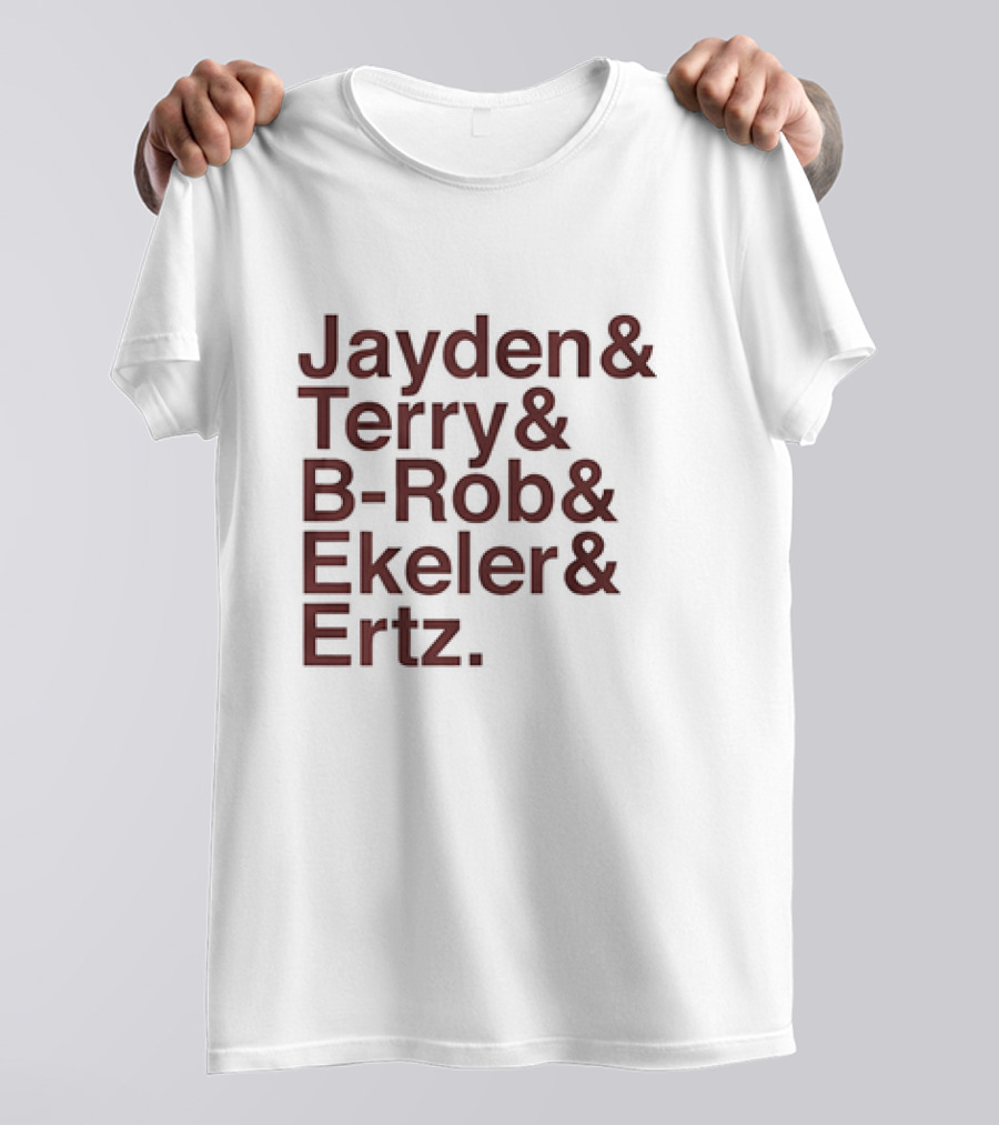 Jayden Terry B-Rob Ekeler Ertz Ampersand Style Washington Stars T-Shirt