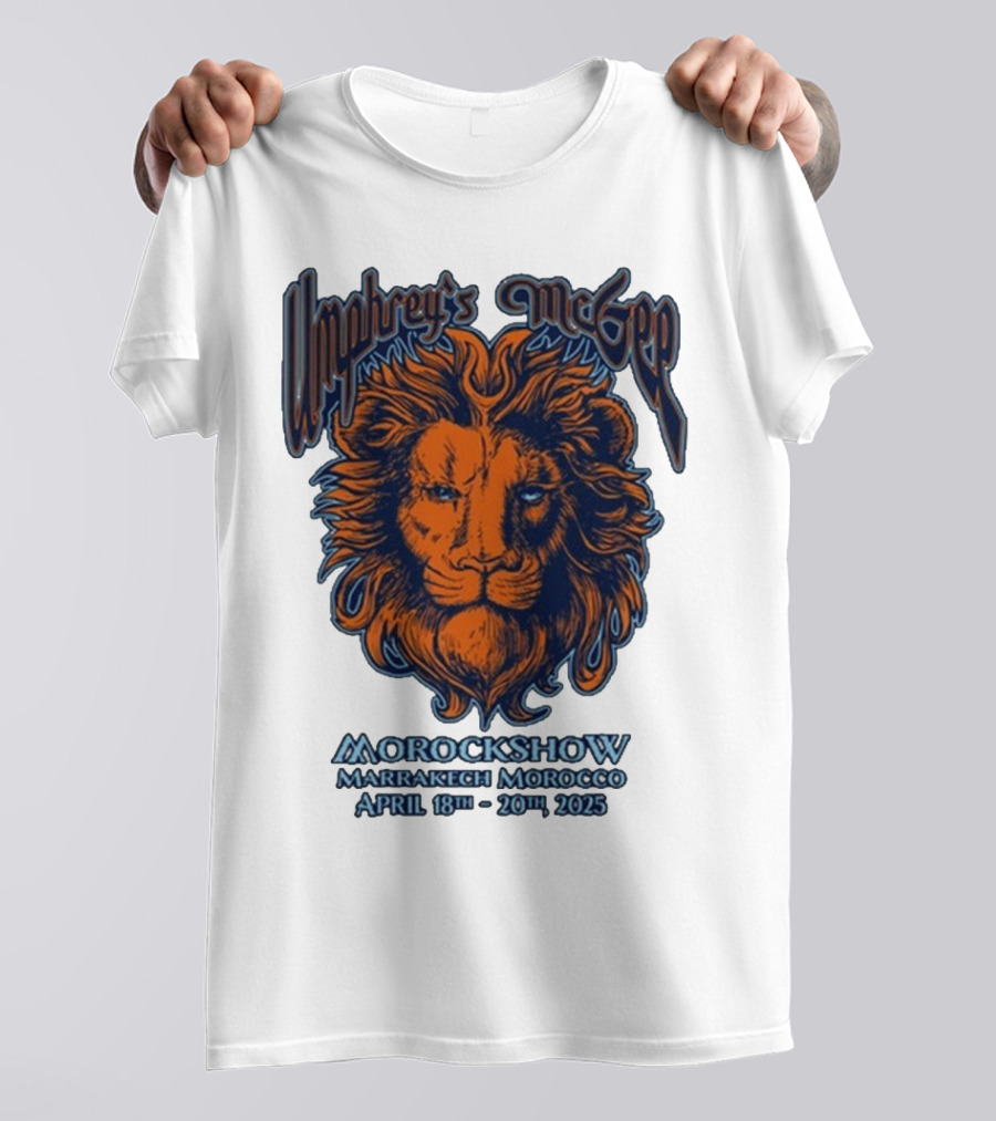 Umphrey’s McGee Morockshow Marrakech Morocco April 18th-20th 2025 Lion Art T-Shirt