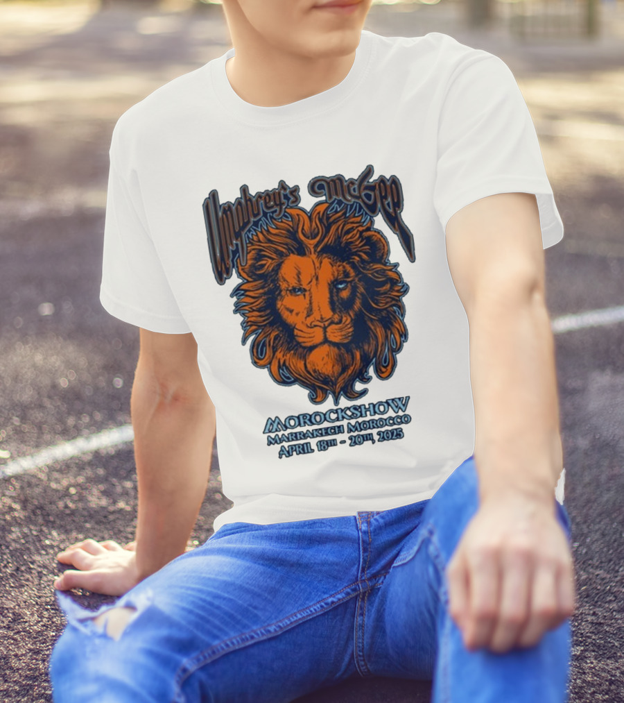 Umphrey’s McGee Morockshow Marrakech Morocco April 18th-20th 2025 Lion Art T-Shirt