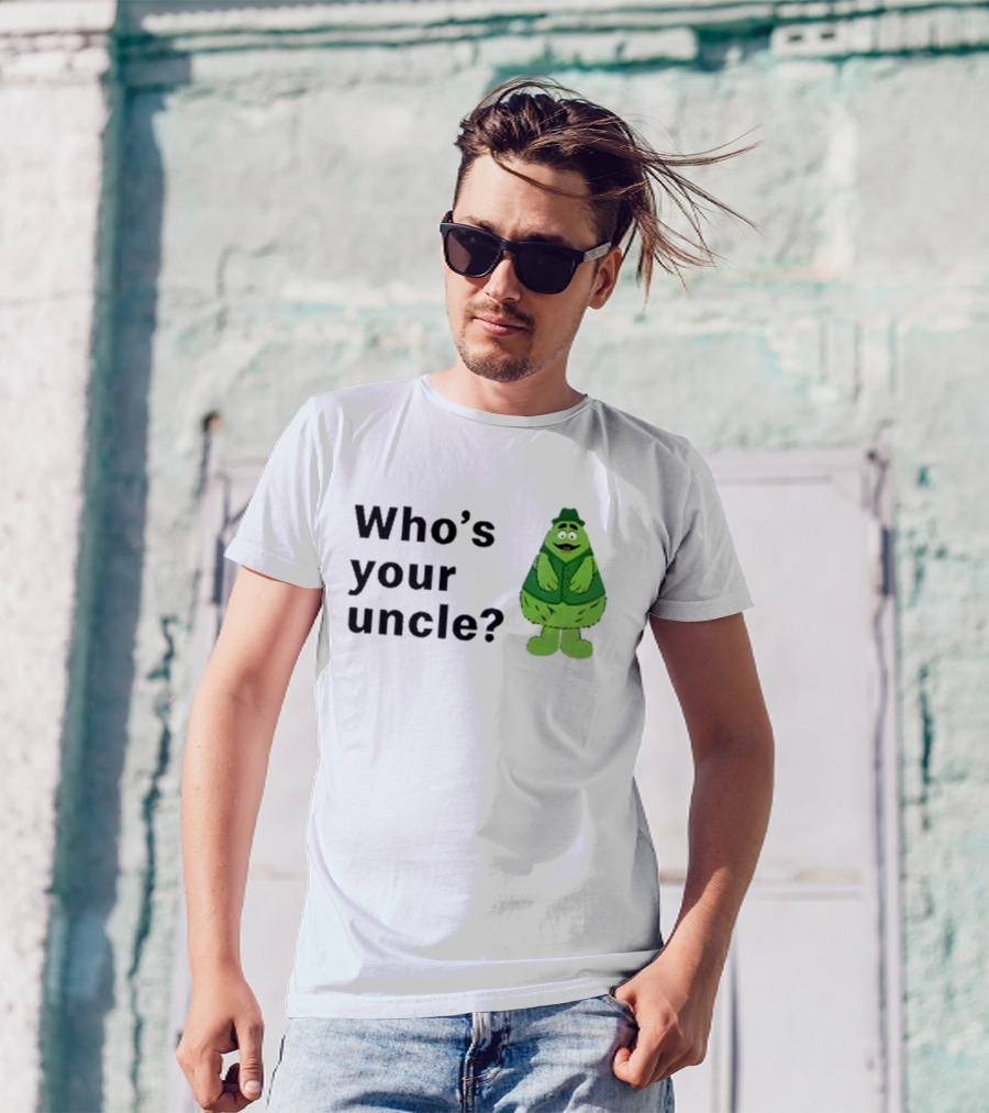 Uncle O’grimacey Who’s Your Uncle Green Character St Patrick’s Day T-Shirt