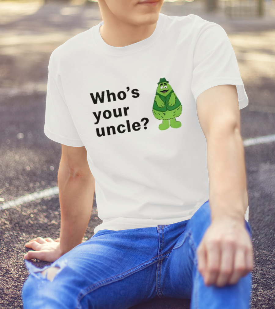 Uncle O’grimacey Who’s Your Uncle Green Character St Patrick’s Day T-Shirt