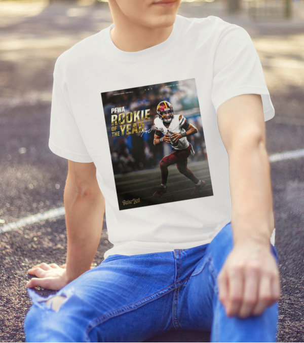 Pfwa Rookie Of The Year Professional Football Washington Commanders Raise Hail T-Shirt