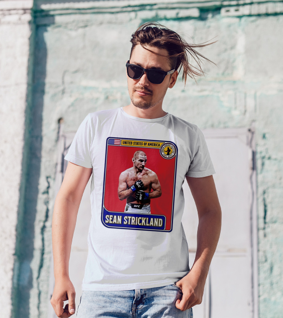 United States Of America Sean Strickland UFC Brain Damage Creative Luky Devil T-Shirt
