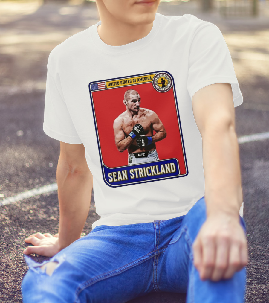 United States Of America Sean Strickland UFC Brain Damage Creative Luky Devil T-Shirt
