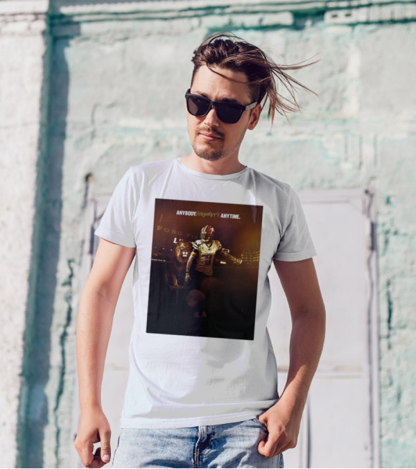 Washington Commanders Mike Sainristil Anybody Anywhere Anytime Lion Tamer Ford Field T-Shirt