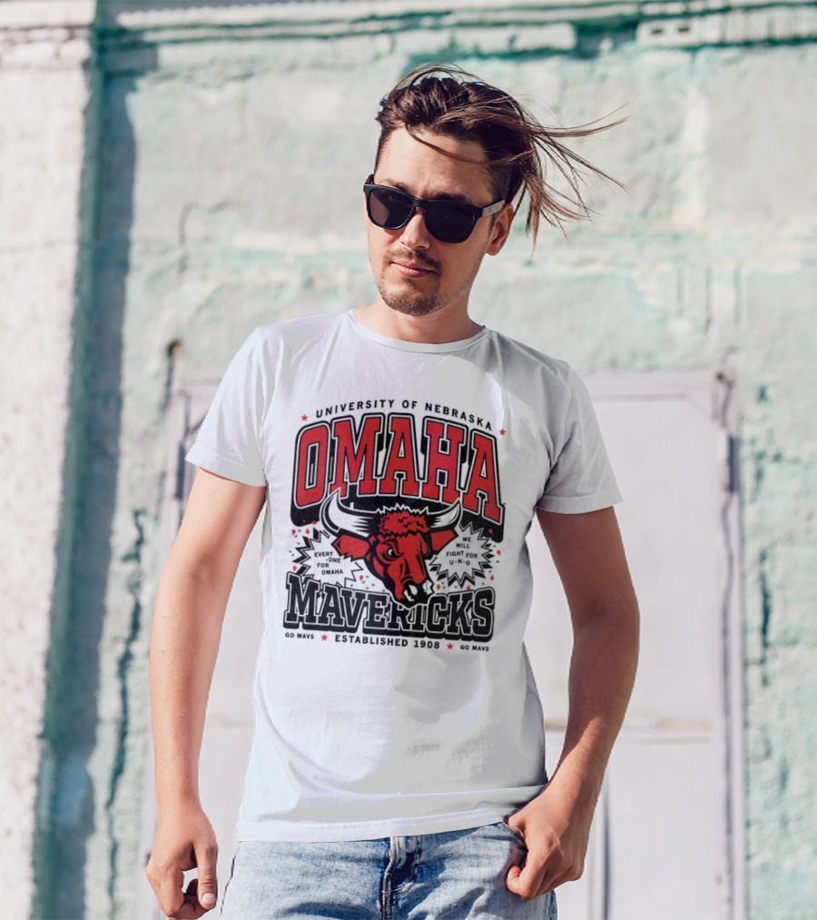 University Of Nebraska Omaha Mavericks Go Mavs Established 1908 T-Shirt
