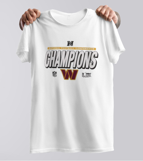 Washington Commanders NFL 2024 NFC Champions Super Bowl LIX T-Shirt