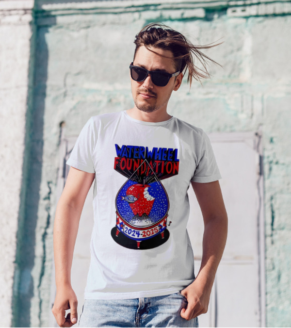 Waterwheel Foundation New York Madison Square Garden 2024-2025 Apple Fish T-Shirt