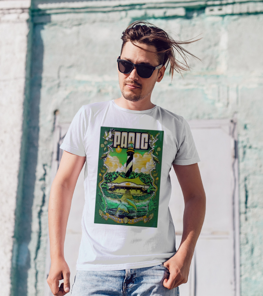 Widespread Panic March 21-23 2025 St. Augustine Lighthouse Dolphins Show T-Shirt