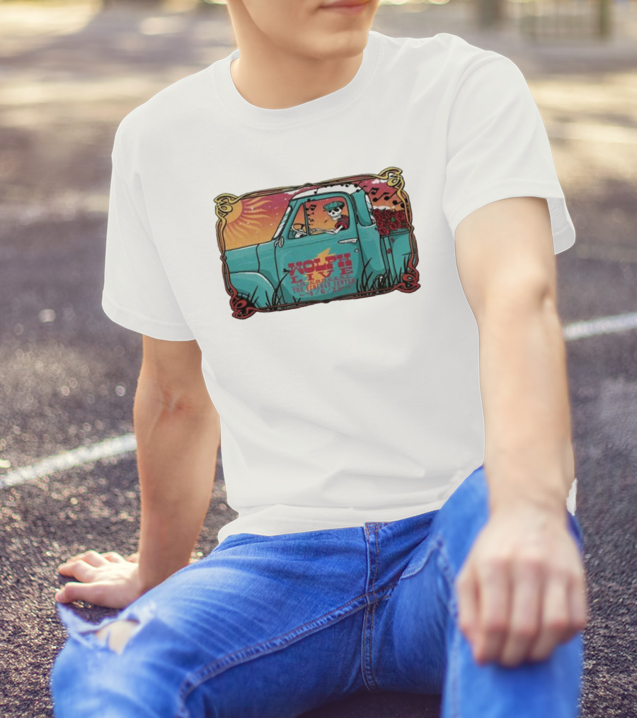 Wolph Live Concert Skeleton Driving Truck April 6 2025 The Ecology Center San Juan Capistrano CA T-Shirt