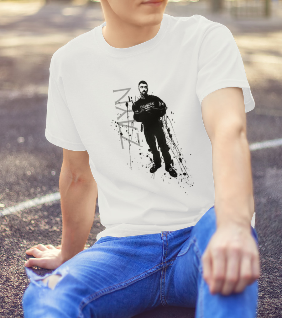 Zayn Splatter Style With Splash Silhouette And Name T-Shirt