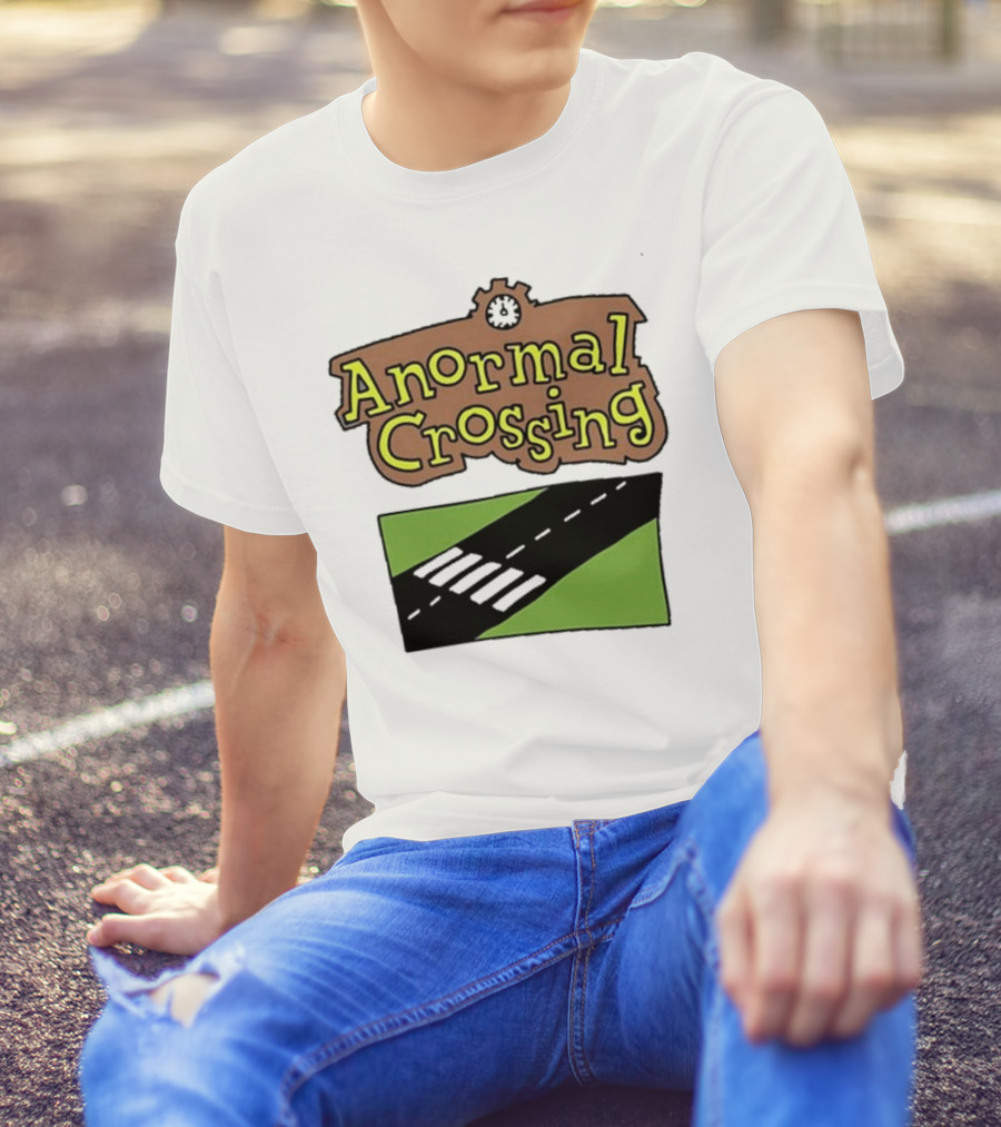 Anormal Crossing Zoe Bread Text And Z Shape Design T-Shirt