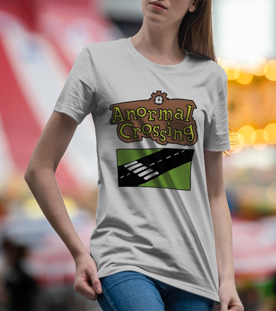 Anormal Crossing Zoe Bread Text And Z Shape Design T-Shirt