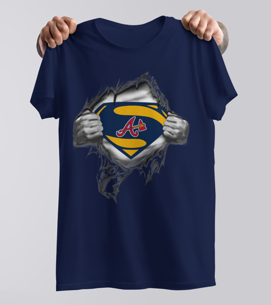 Atlanta Braves Superman Logo Iconic Symbol T-Shirt