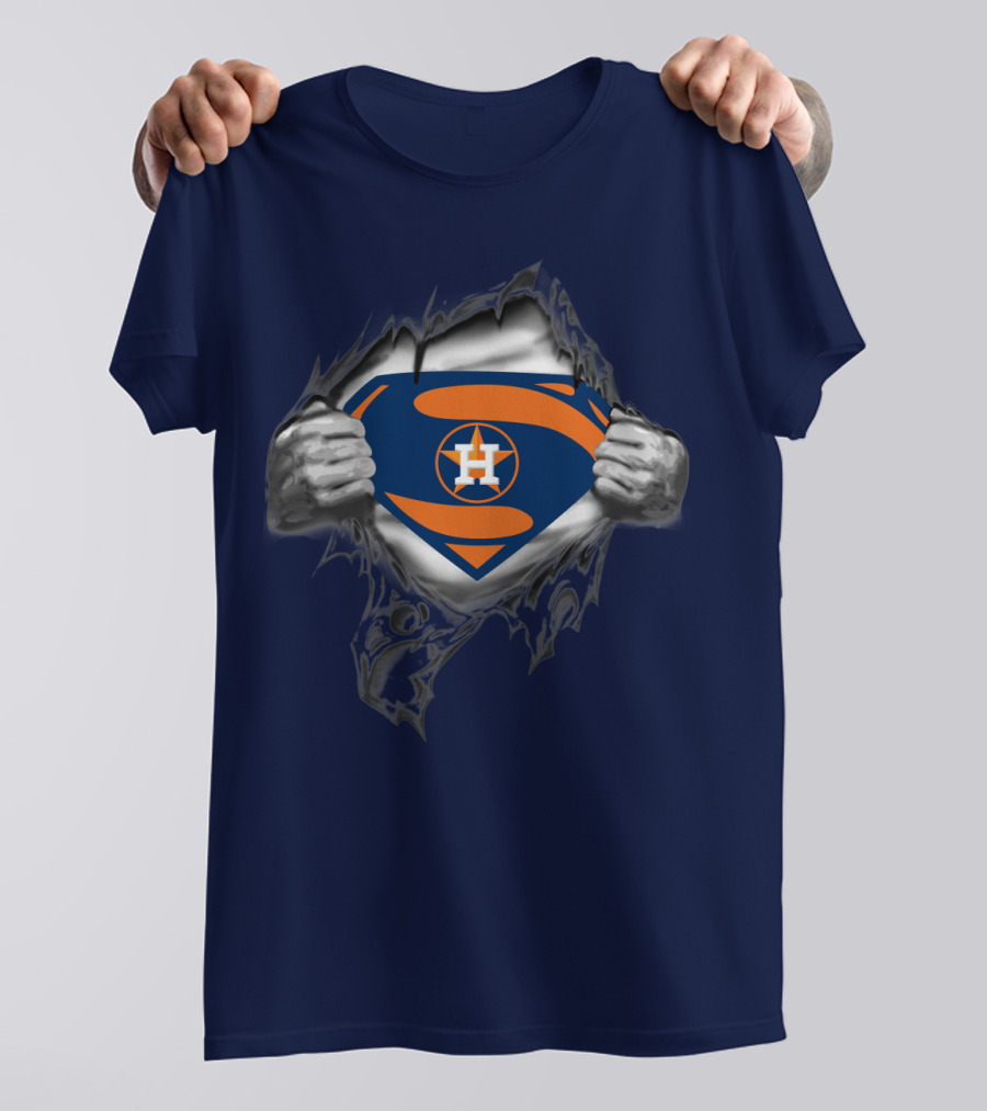 Superman Style Houston Astros Symbol T-Shirt