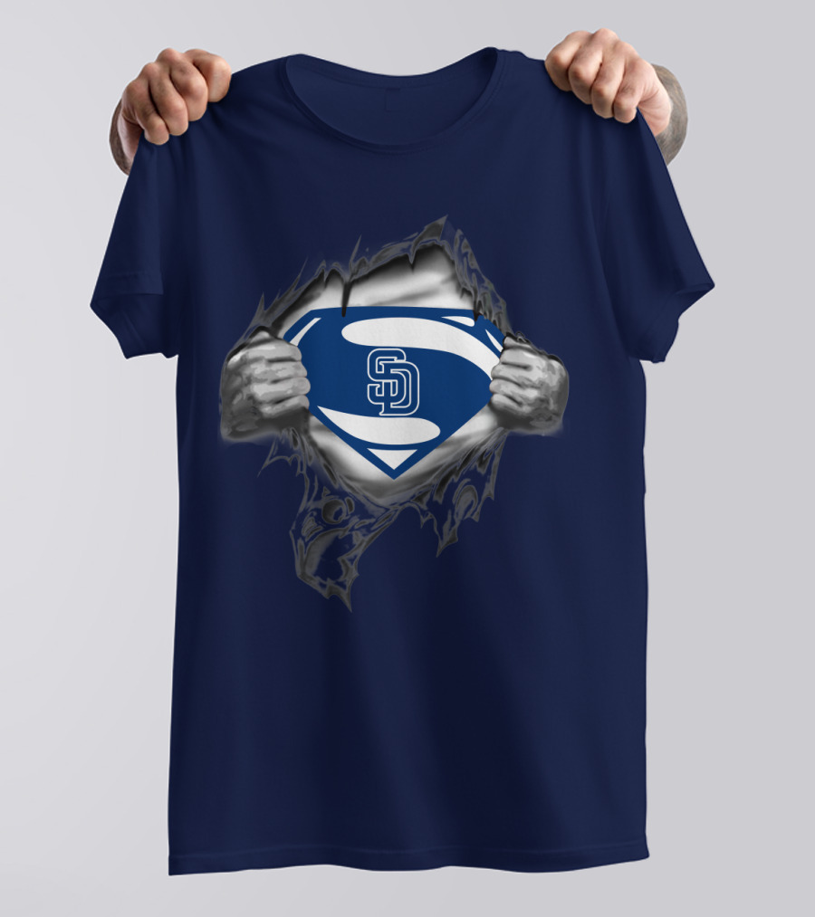 San Diego Padres Superman Logo Concept T-Shirt